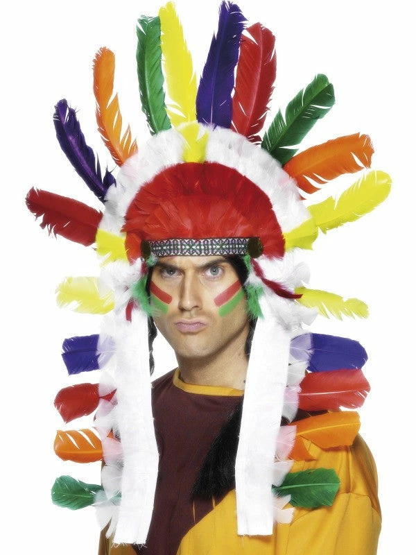 Smiffys Indian Headdress, Long Wild West