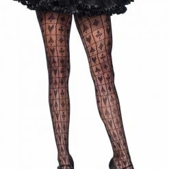 Leg Avenue Checkerboard Tights Halloween Hosiery