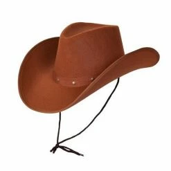 Wicked Wild West Texan Cowboy Hat, Brown