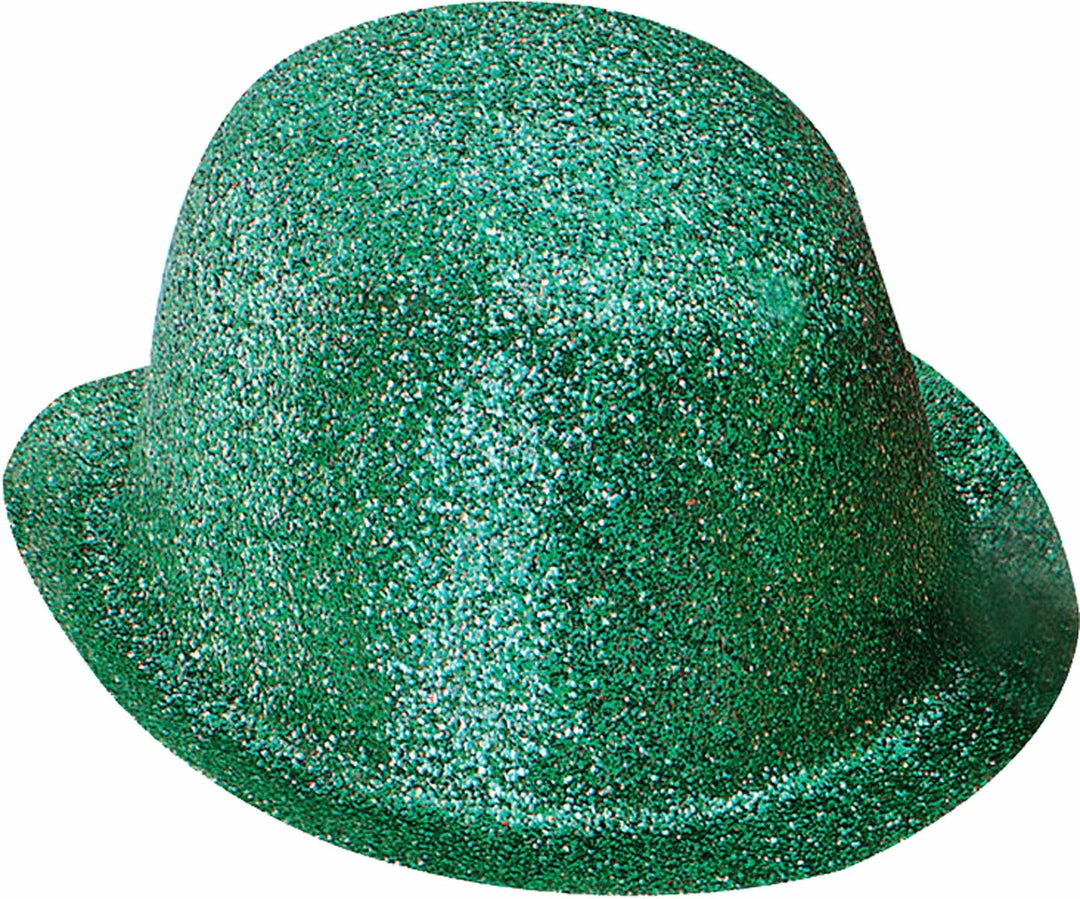 Bristol Glitter Green Plastic Bowler