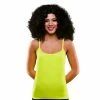 Wicked 80's Vest Top, Neon Yellow 1980's & 90's