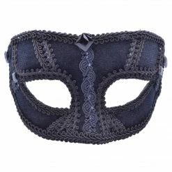 Bristol Black Velvet Eyemask Masquerade