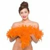 Wicked Feather Boa Orange Boas, Fans & Parasols