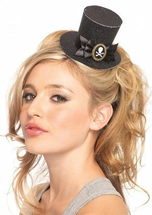 Leg Avenue Leg Ave, Skull Cameo Petite Top Hat 1940's & 50's