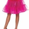 Leg Avenue Shimmer, Knee Length Petticoat, Fuchsia Petticoats & TuTu's