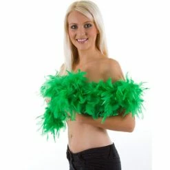 Wicked Boa, Feathered, Green 60g Boas, Fans & Parasols