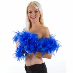 Wicked Boas, Fans & Parasols Boa, Feathered, Blue 60g