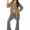 Smiffys Female Costumes 60's Hippie Singer Costume, Multi Coloured