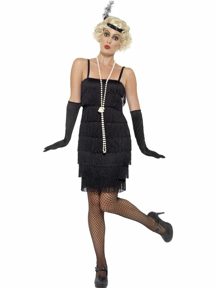 Smiffys Flapper, Black Female Costumes