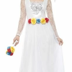 Smiffys Day Of The Dead Skeleton Bride Female Costumes