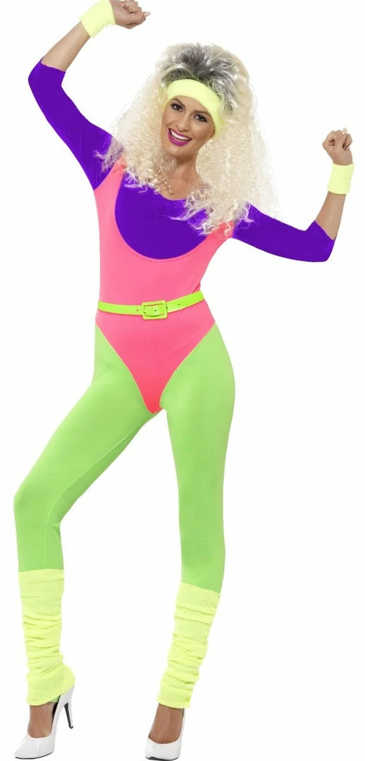 Smiffys Female Costumes 80's Work Out Costume