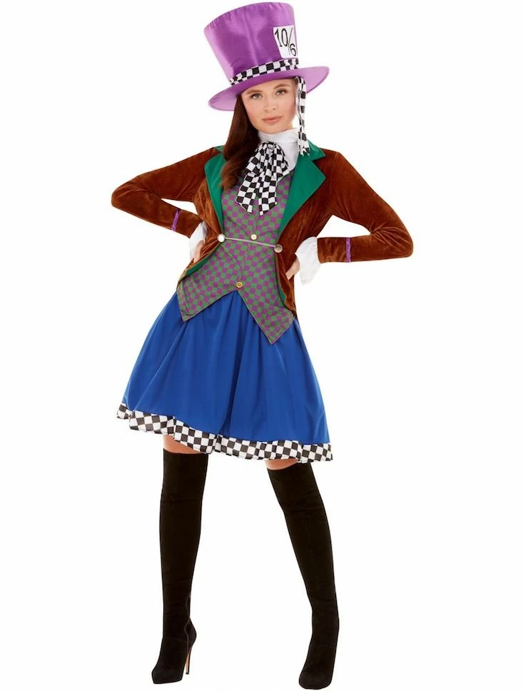 Smiffys Miss Hatter Costume Female Costumes