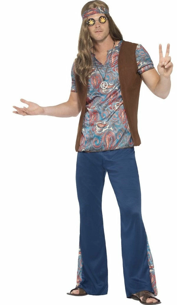 Smiffys Male Costumes Hippie Costume (Orion)