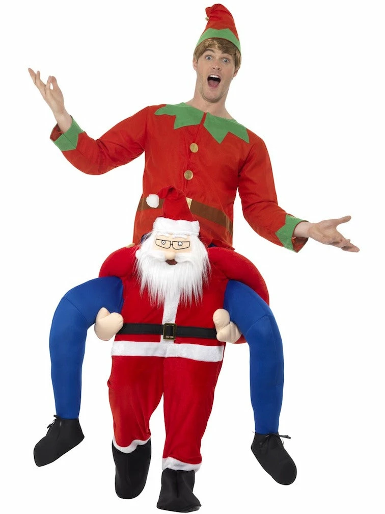 Smiffys Male Costumes Piggyback Santa