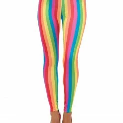 Smiffys Clown Leggings, Rainbow. Clown & Circus