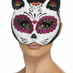 Smiffys Halloween Masks Day-Dead, Sugar Skull Mask