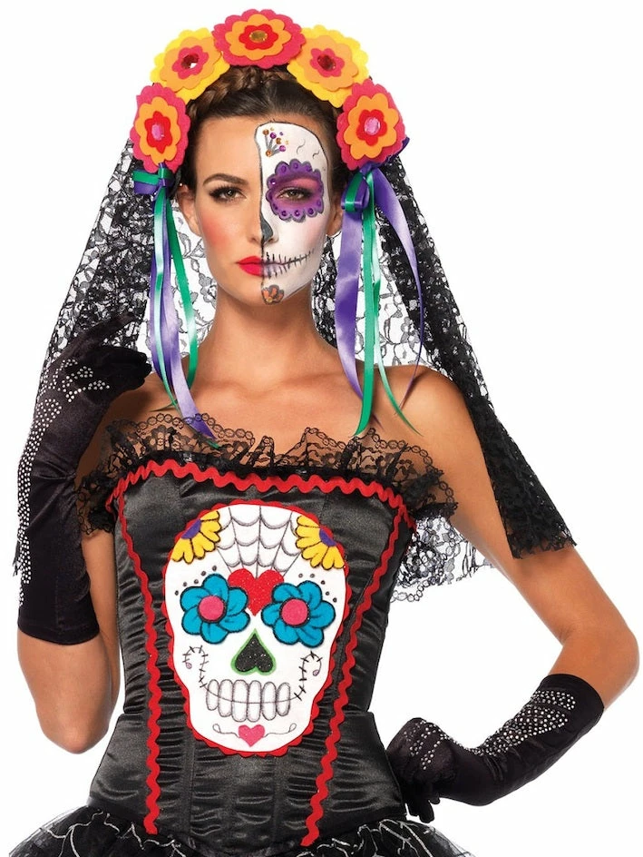 Leg Avenue Sugar Skull Corset Female Costumes