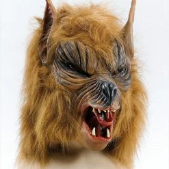 Bristol Animal Masks Full Overhead Wolf Mask, Brown