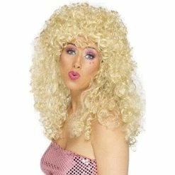 Smiffys Boogie Babe Wig, Blonde