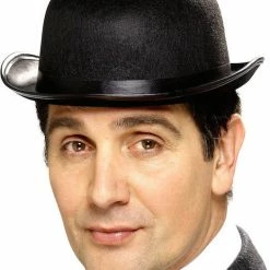 Smiffys Bowler Hat Bowler, Felt