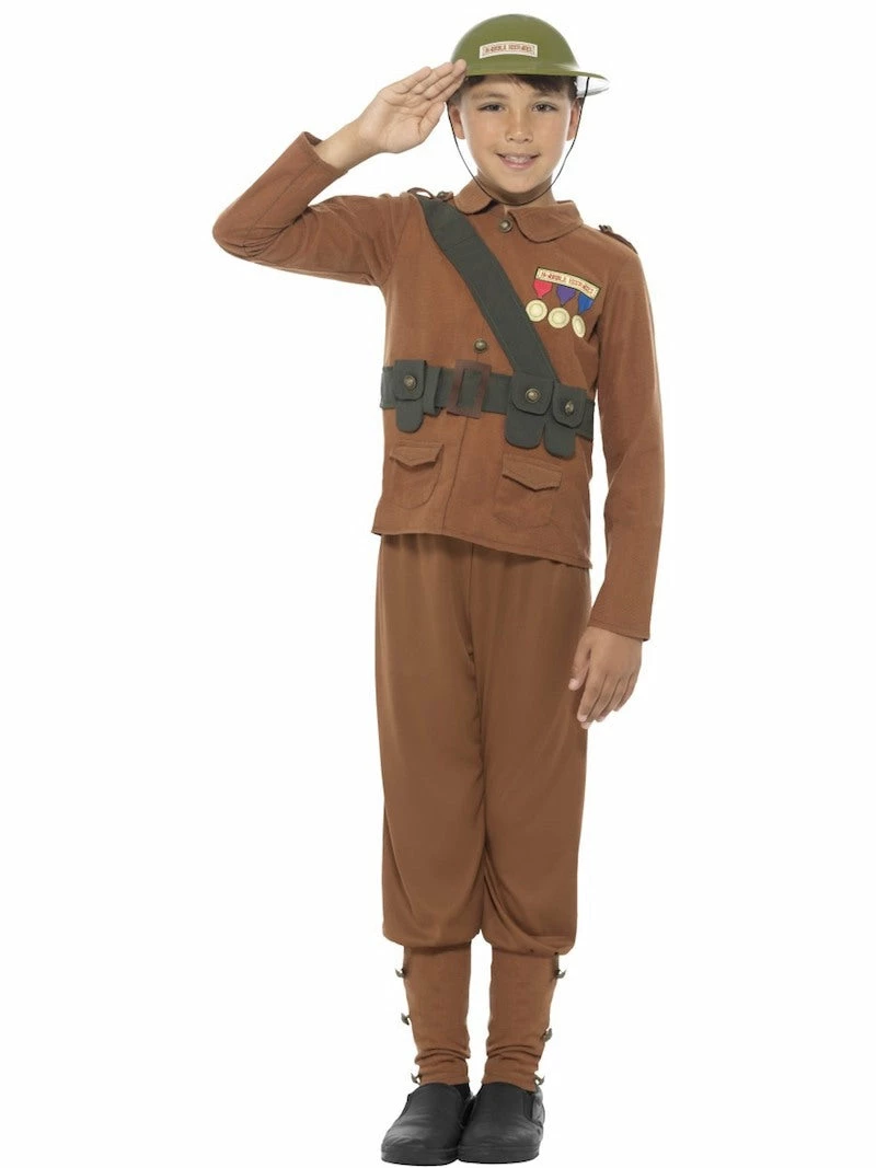 Smiffys WW1, Horrible Histories Soldier Kids Costumes All
