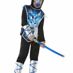 Smiffys Ninja Costume, Warrior Boys