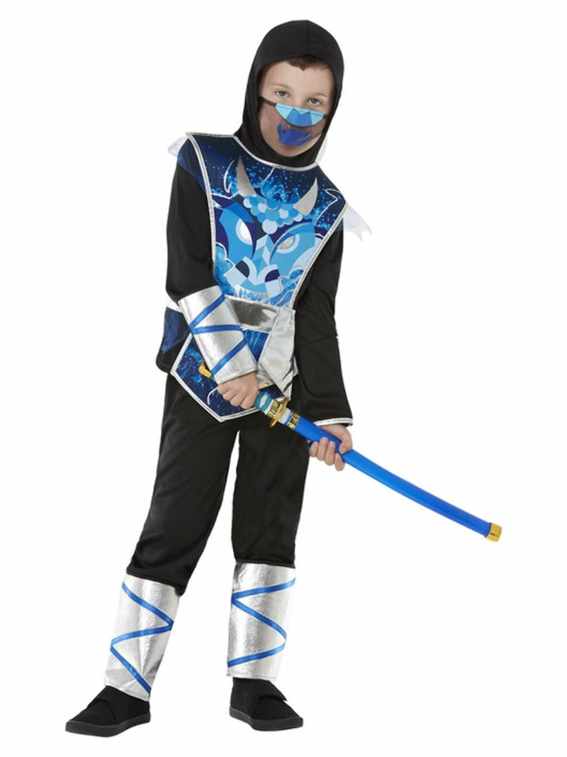 Smiffys Ninja Costume, Warrior Boys