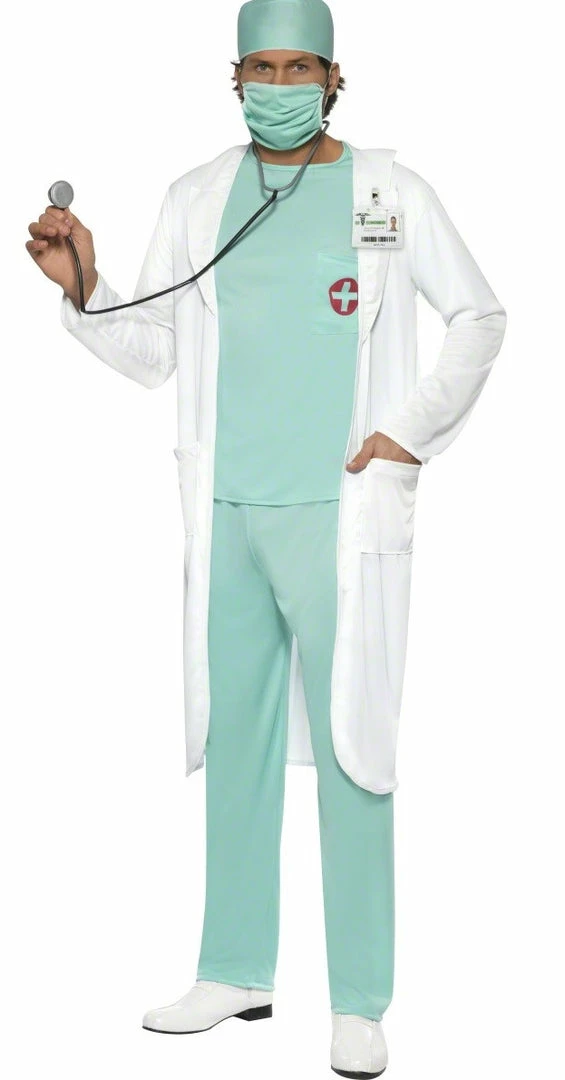 Smiffys Male Costumes Doctor Costume Green