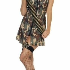 Smiffys Female Costumes Army Girl