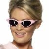 Smiffys 1940's & 50's 50's Sunglasses, Pink
