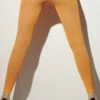 Smiffys 1980's & 90's Opaque Tights, Neon Orange
