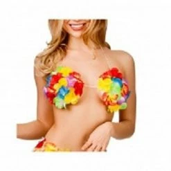 Wicked Hawaiian Flower Bra, Small