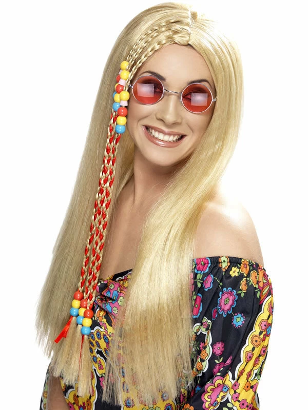 Smiffys Hippy Wig, Blonde