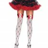Leg Avenue Nylon Thigh Highs, Card Suit Hoisery