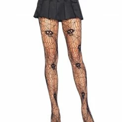 Leg Avenue Plus Size Skull Pantyhose Hoisery
