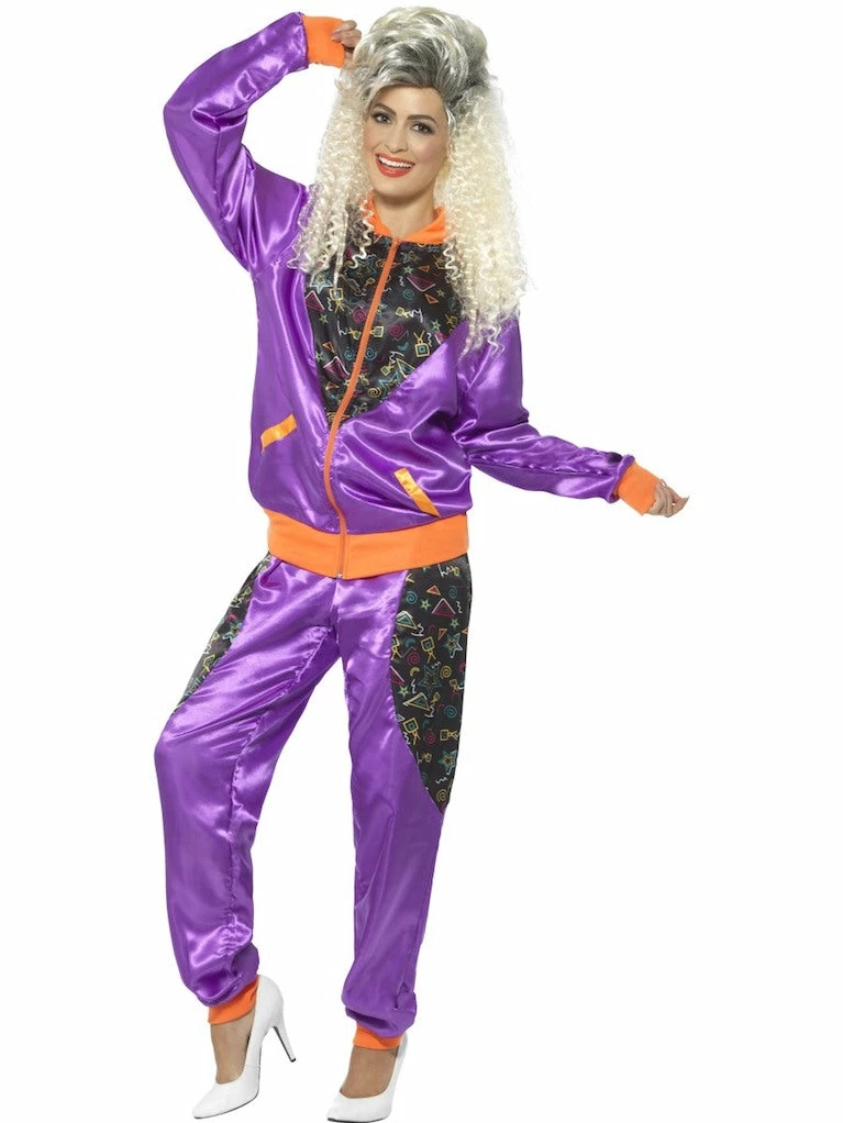 Smiffys Retro Shell Suit Female Costumes