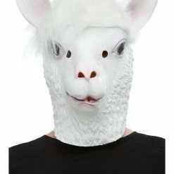 Smiffys Llama Latex Mask Animal Masks Full Overhead