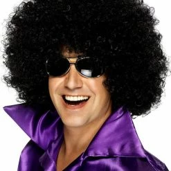 Smiffys Afro Mega Huge, Black Mens