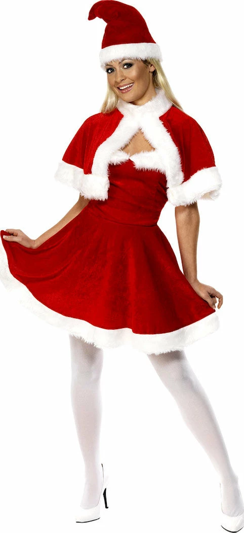 Smiffys Female Costumes Miss Santa