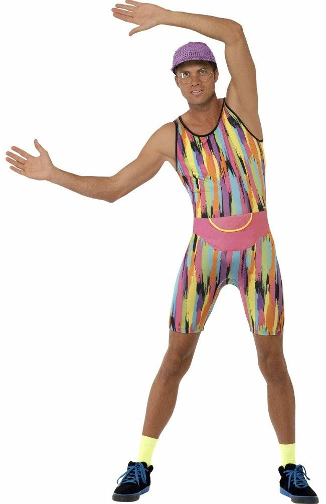Smiffys Male Costumes Aerobic Instructor Costume