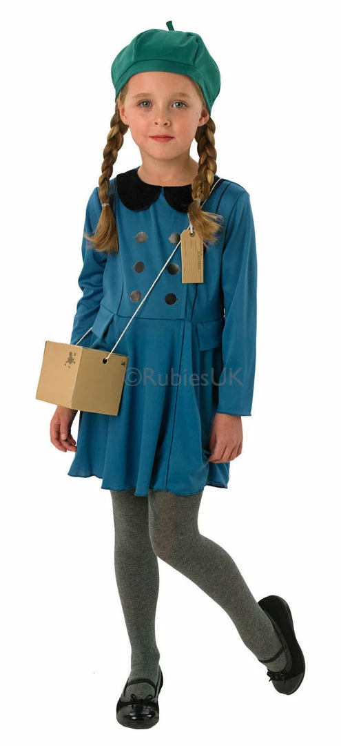 Rubies WW2, Evacuee Girl Kids Costumes All