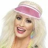 Smiffys Golf Visor, Pink 1980's & 90's