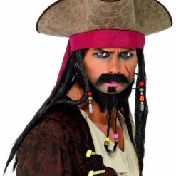 Smiffys Pirate Hat With Hair