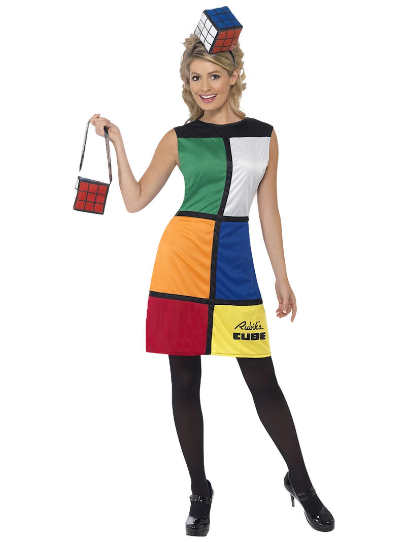Smiffys Female Costumes Rubik's Cube