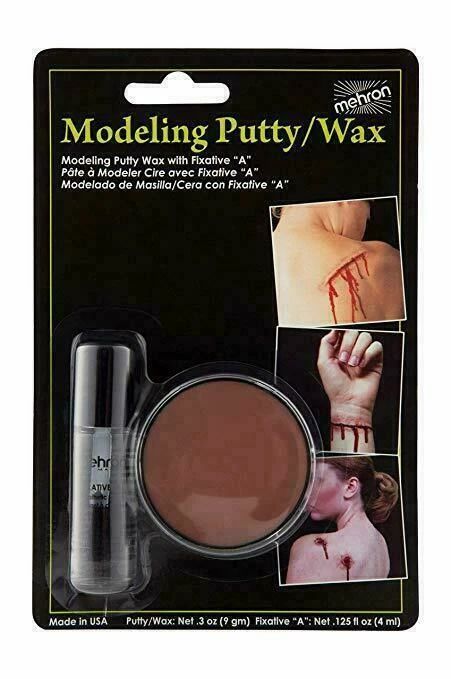Latex & Wax Mehron, Model Putty + Fixative