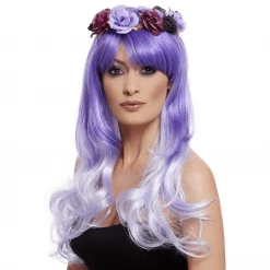 Smiffys Around The World Wigs Flowered Glam Wig