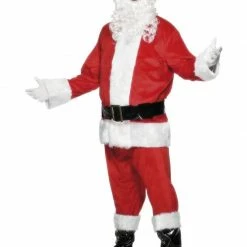 Smiffys Male Costumes Santa, Deluxe Velour