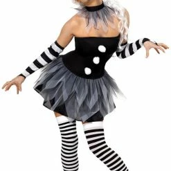 Smiffys Female Costumes Sinister Pierrot