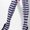 Smiffys Opaque Hold-Ups, Striped Hoisery